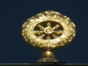 On the roof of a temple