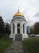 Reminder of a church destroyed by Stalin