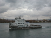 Boat on the Angara river