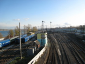 Approach tracks to the railway station