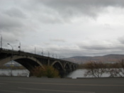 Bridge over the Yenisey river