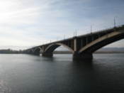 Bridge over the Yenisey river