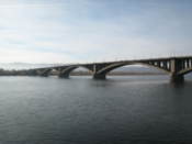 Bridge over the Yenisey river
