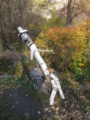 Curious statue in a park