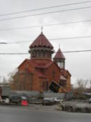 An under-construction church