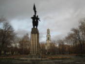 Statue by the Accession church