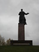 Statue overlooking the city