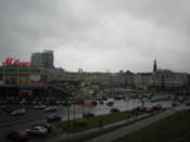 Looking over the city center