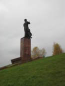 Statue overlooking the city