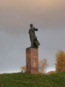 Statue overlooking the city