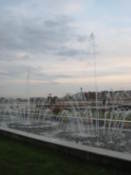Fountains by the lake