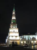 Soyembika Tower by night