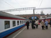 At Moscow station - the end of the journey!