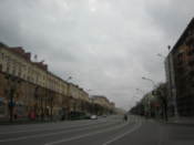 Along Francyska Skaryny Prospekt