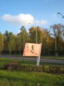 One of many "flags" along the roadside