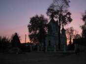 Sunset view of St Simon Orthodox Cathedral