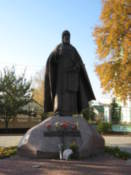 Statue by St Simon Orthodox Cathedral