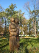 Wooden carving in the Park of Culture and Leisure