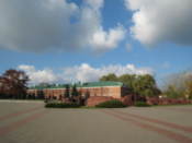 Looking towards a building housing a museum