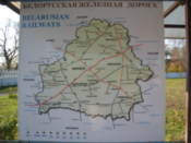 Map of the Belarus railway network