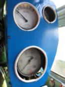 Inside a steam locomotive