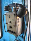 Cab of a diesel locomotive
