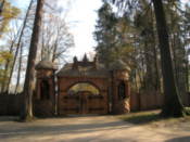 Entrance to home of Belorussian Santa Claus