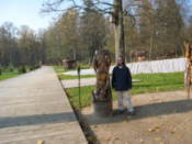 Me with the "January" statue, from a Belorussian fairytable