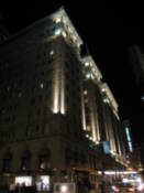 Building on Union Square by night