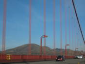 Driving over the bridge