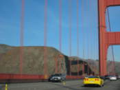 Driving over the bridge