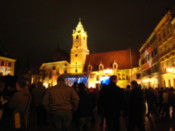 New year's partying in the main square
