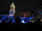 New year's partying in the main square