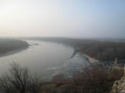 Morava flowing into the Danube