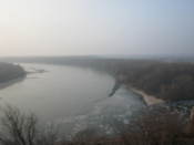 Morava flowing into the Danube