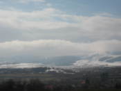 Mountain views from a road near Sofia