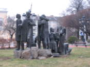 Statues in a park