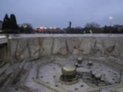 An out-of-service fountain by the Culture Palace