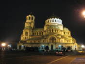 Alexander Nevski Cathedral by night