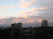 The Vitosha mountain early in the morning
