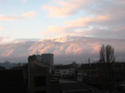 The Vitosha mountain early in the morning