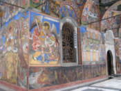 Frescoes on the chapel