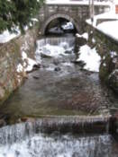 River running outside of the monastery
