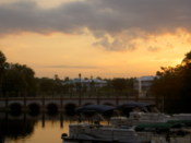 The harbour at sunset