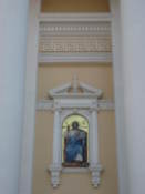 Icon on wall of the Preobrazhensky Cathedral