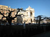 Opera and Ballet Theatre from the square opposite it
