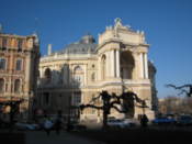 Opera and Ballet Theatre from the square opposite it
