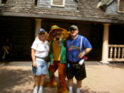 Karen and Ashley with Goofy