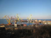 The port, seen from Shevchenko Park