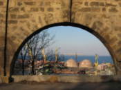 The port, seen from Shevchenko Park